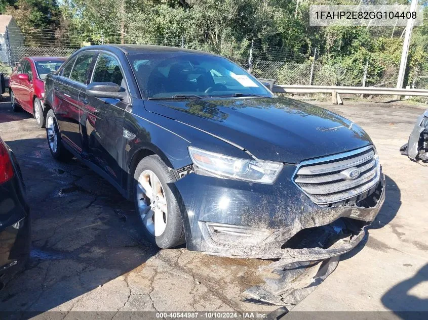 2016 Ford Taurus Sel VIN: 1FAHP2E82GG104408 Lot: 40544987