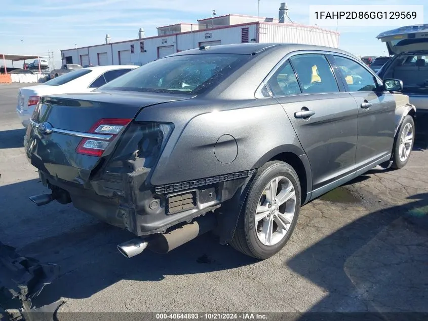 2016 Ford Taurus Se VIN: 1FAHP2D86GG129569 Lot: 40644893