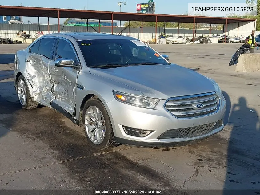 2016 Ford Taurus Limited VIN: 1FAHP2F8XGG105823 Lot: 40663377