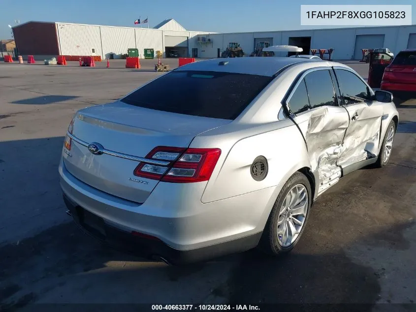 2016 Ford Taurus Limited VIN: 1FAHP2F8XGG105823 Lot: 40663377