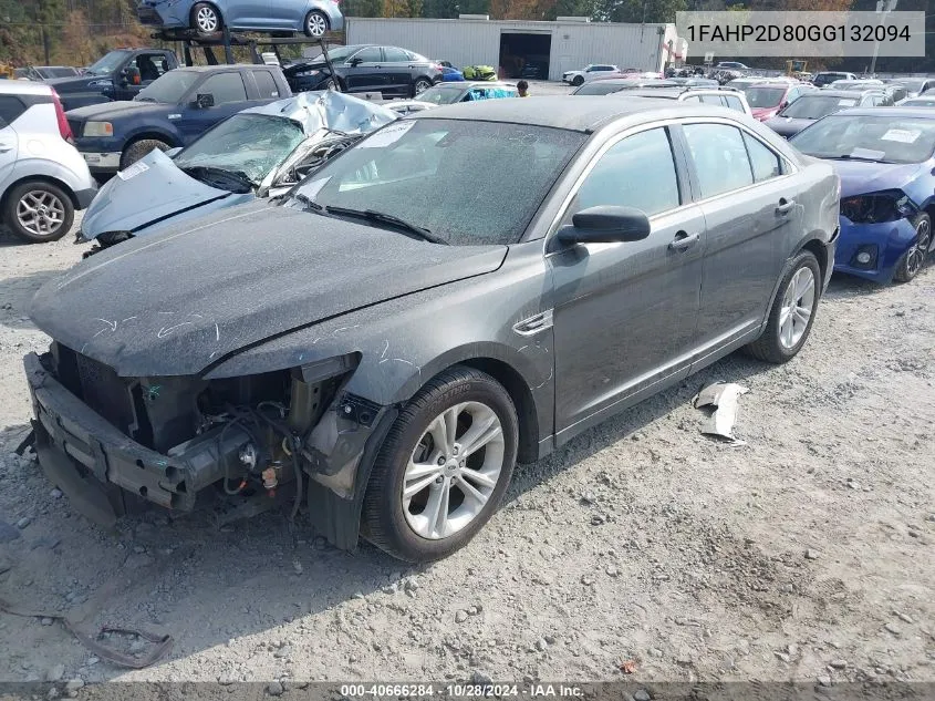 2016 Ford Taurus Se VIN: 1FAHP2D80GG132094 Lot: 40666284