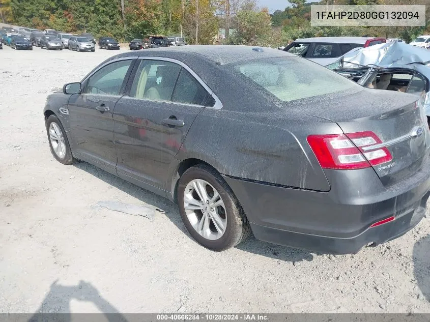 2016 Ford Taurus Se VIN: 1FAHP2D80GG132094 Lot: 40666284