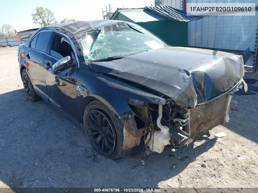 2016 Ford Taurus Limited VIN: 1FAHP2F82GG109610 Lot: 40676796