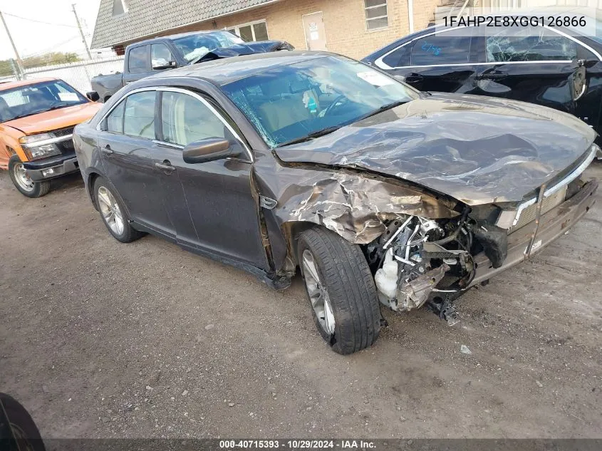 2016 Ford Taurus Sel VIN: 1FAHP2E8XGG126866 Lot: 40715393