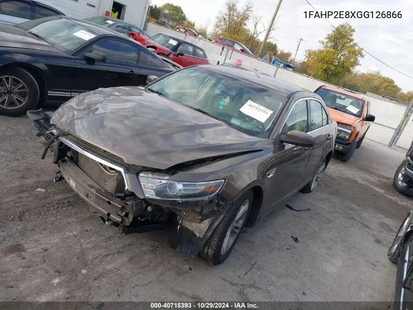 2016 Ford Taurus Sel VIN: 1FAHP2E8XGG126866 Lot: 40715393