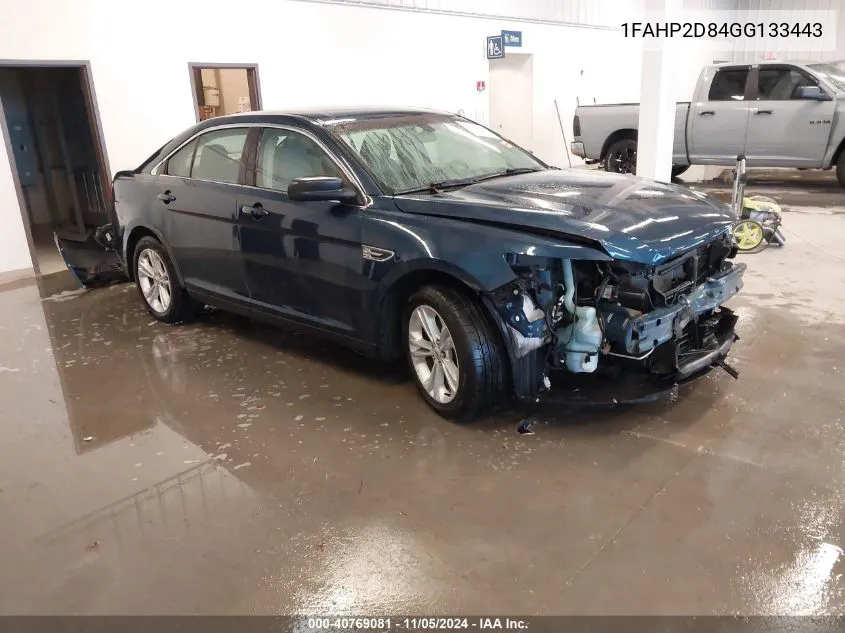 2016 Ford Taurus Se VIN: 1FAHP2D84GG133443 Lot: 40769081