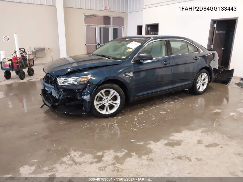 2016 Ford Taurus Se VIN: 1FAHP2D84GG133443 Lot: 40769081