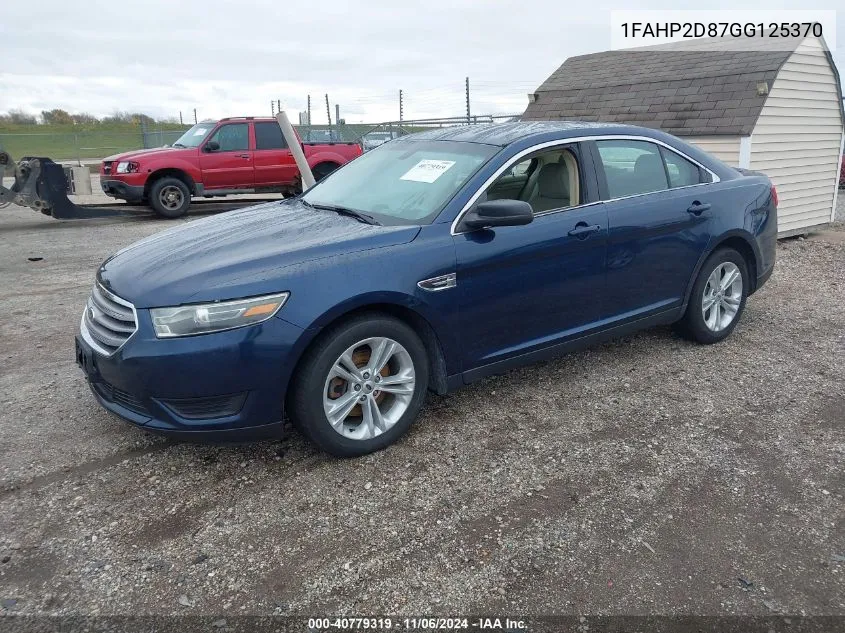 2016 Ford Taurus Se VIN: 1FAHP2D87GG125370 Lot: 40779319