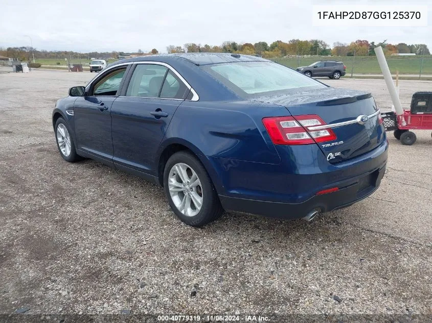 2016 Ford Taurus Se VIN: 1FAHP2D87GG125370 Lot: 40779319