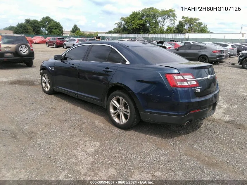 2017 Ford Taurus Sel VIN: 1FAHP2H80HG107126 Lot: 39594057