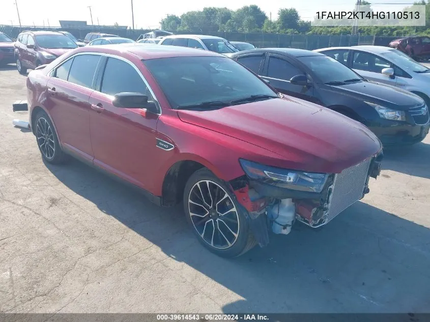 2017 Ford Taurus Sho VIN: 1FAHP2KT4HG110513 Lot: 39614543