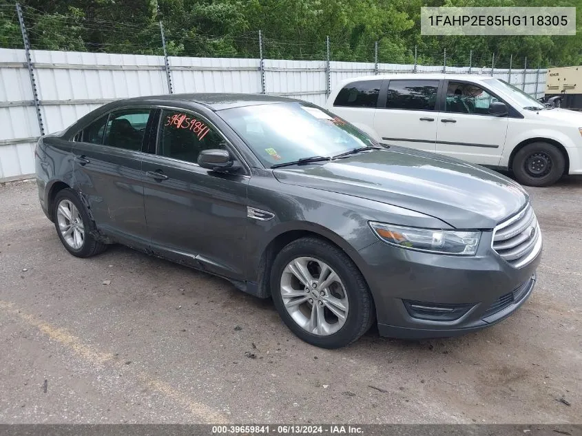 2017 Ford Taurus Sel VIN: 1FAHP2E85HG118305 Lot: 39659841