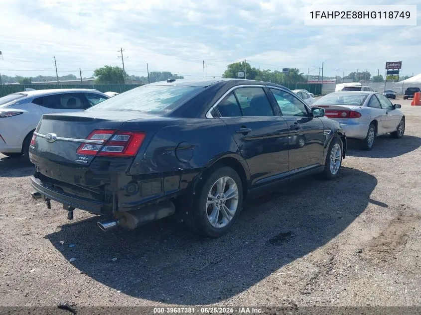 1FAHP2E88HG118749 2017 Ford Taurus Sel