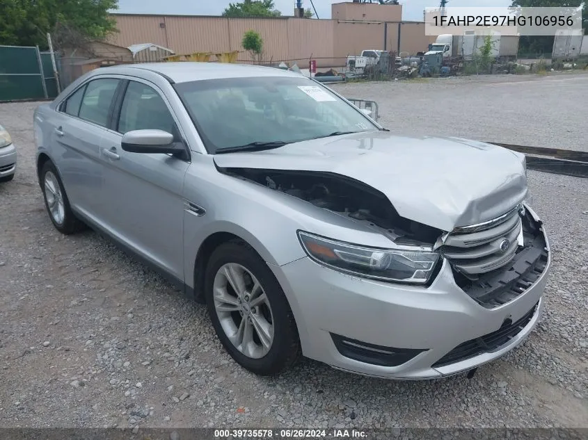 2017 Ford Taurus Sel VIN: 1FAHP2E97HG106956 Lot: 39735578