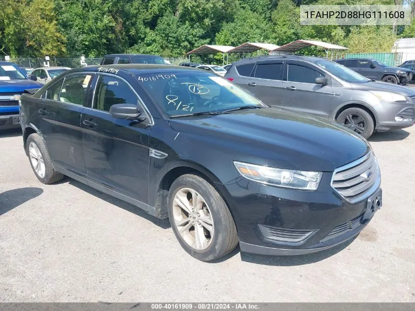 2017 Ford Taurus Se VIN: 1FAHP2D88HG111608 Lot: 40161909