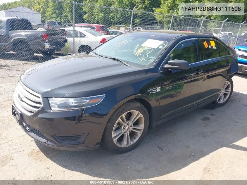 1FAHP2D88HG111608 2017 Ford Taurus Se