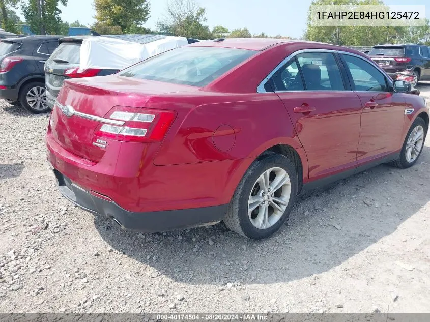 2017 Ford Taurus Sel VIN: 1FAHP2E84HG125472 Lot: 40174504