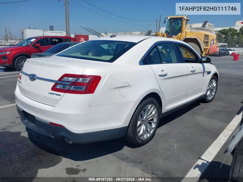 2017 Ford Taurus Limited VIN: 1FAHP2F82HG111746 Lot: 40197202