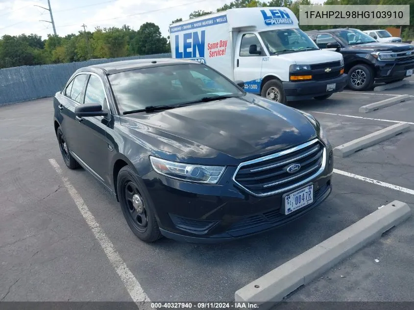 1FAHP2L98HG103910 2017 Ford Taurus Police Interceptor