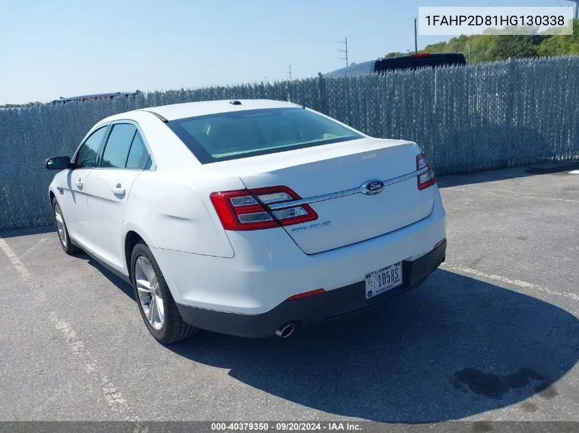 1FAHP2D81HG130338 2017 Ford Taurus Se