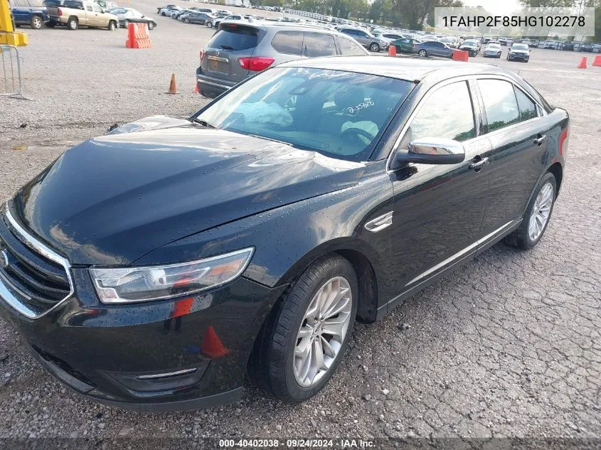 1FAHP2F85HG102278 2017 Ford Taurus Limited