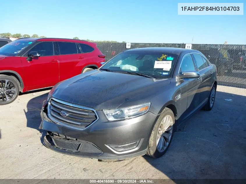 2017 Ford Taurus Limited VIN: 1FAHP2F84HG104703 Lot: 40416590