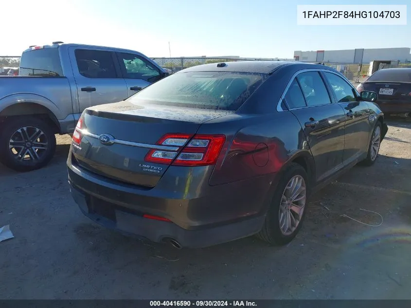 1FAHP2F84HG104703 2017 Ford Taurus Limited