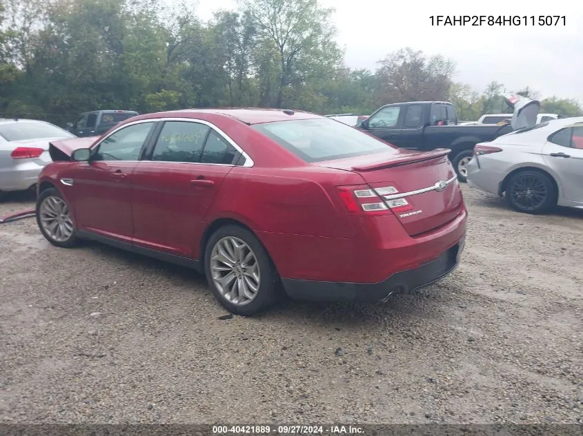 1FAHP2F84HG115071 2017 Ford Taurus Limited