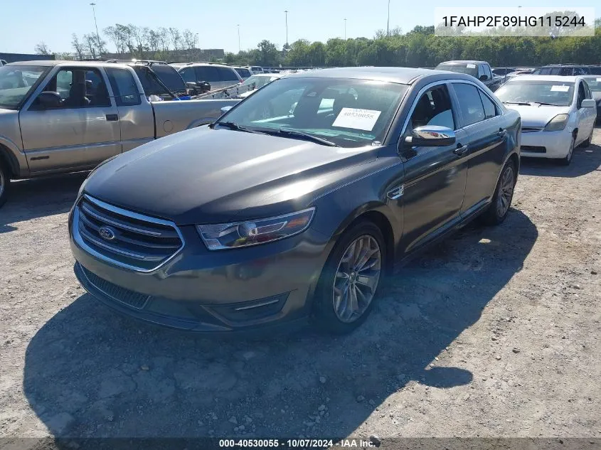 2017 Ford Taurus Limited VIN: 1FAHP2F89HG115244 Lot: 40530055