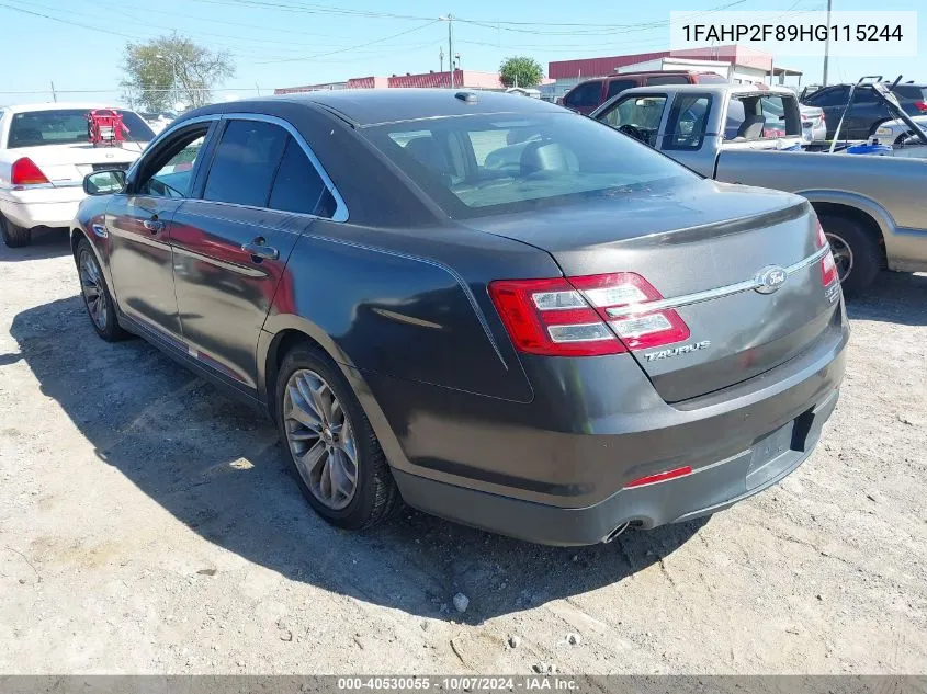 2017 Ford Taurus Limited VIN: 1FAHP2F89HG115244 Lot: 40530055