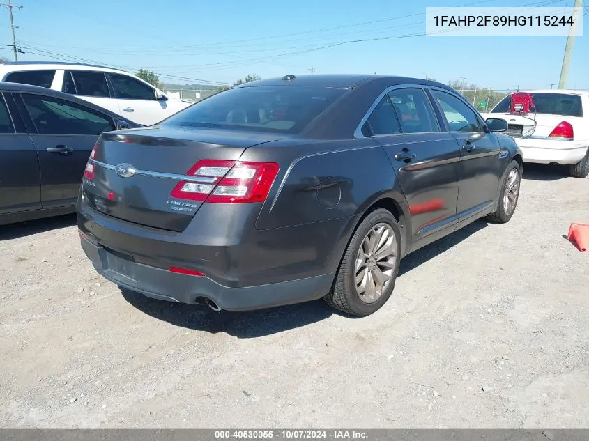 2017 Ford Taurus Limited VIN: 1FAHP2F89HG115244 Lot: 40530055