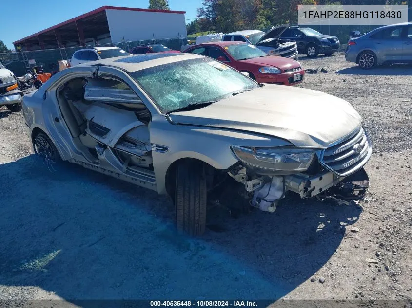 2017 Ford Taurus Sel VIN: 1FAHP2E88HG118430 Lot: 40535448