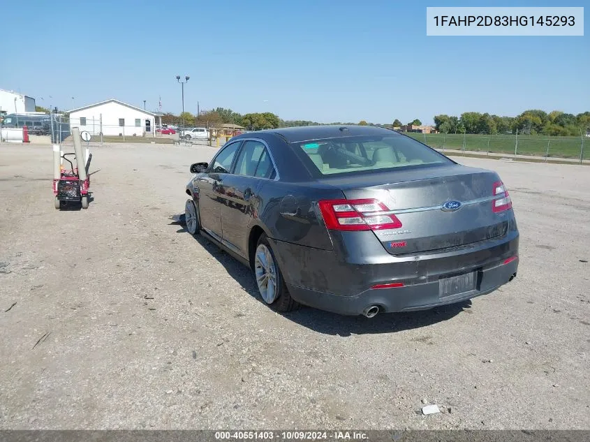 2017 Ford Taurus Se VIN: 1FAHP2D83HG145293 Lot: 40551403