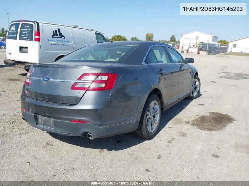 2017 Ford Taurus Se VIN: 1FAHP2D83HG145293 Lot: 40551403