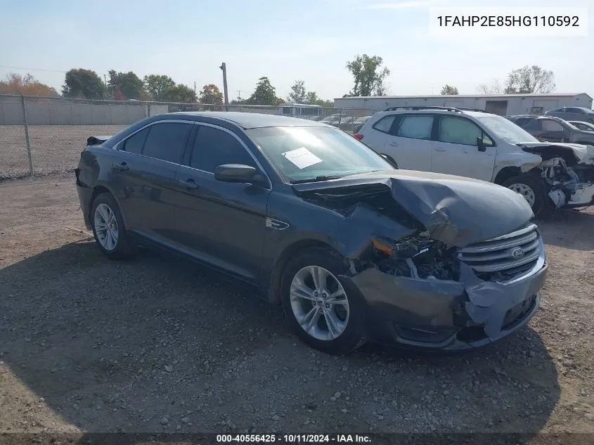 2017 Ford Taurus Sel VIN: 1FAHP2E85HG110592 Lot: 40556425