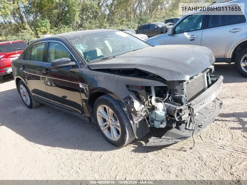 2017 Ford Taurus Se VIN: 1FAHP2D86HG111655 Lot: 40559015