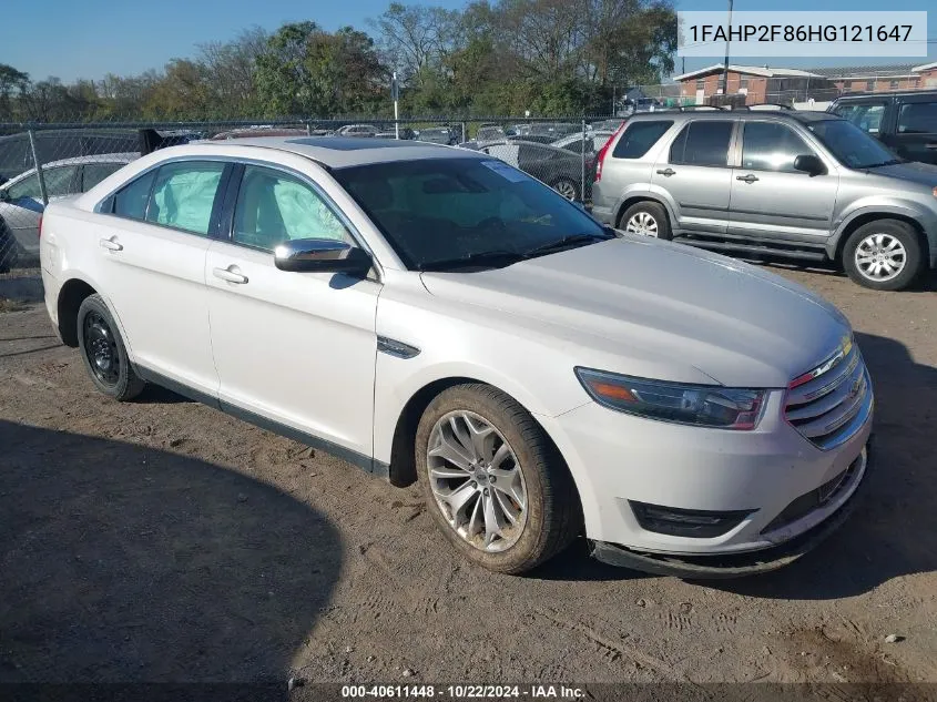 2017 Ford Taurus Limited VIN: 1FAHP2F86HG121647 Lot: 40611448