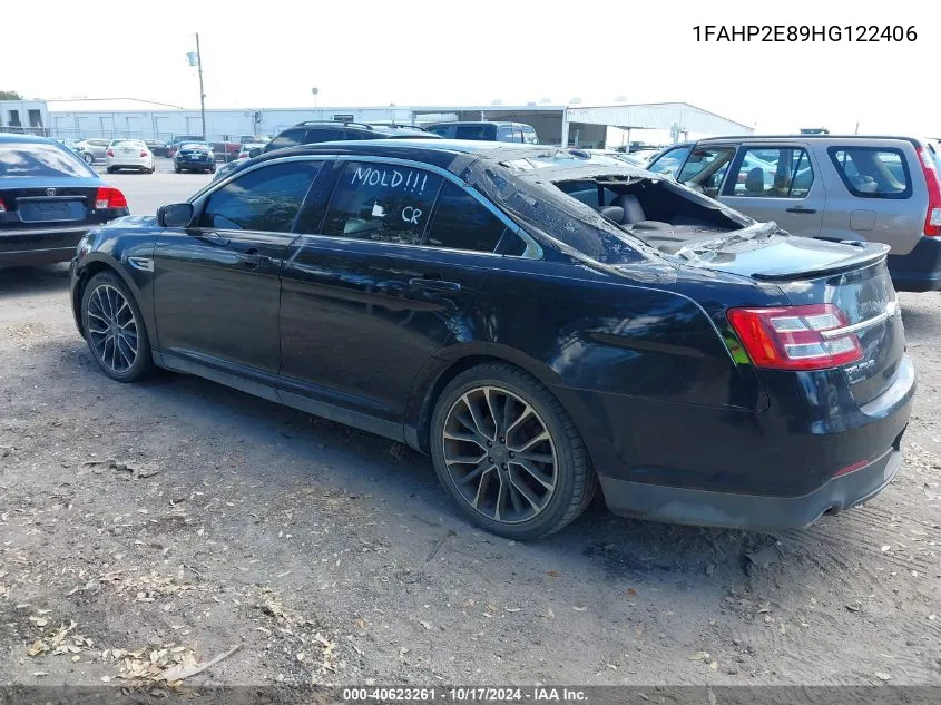 2017 Ford Taurus Sel VIN: 1FAHP2E89HG122406 Lot: 40623261