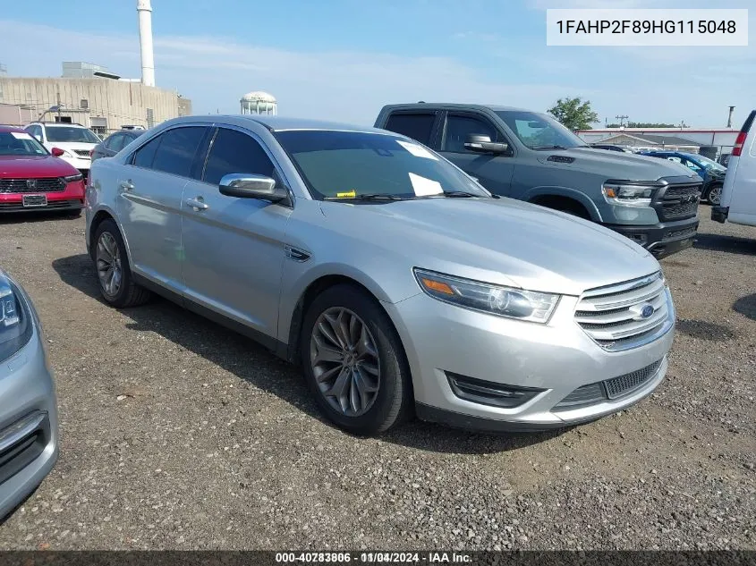 2017 Ford Taurus Limited VIN: 1FAHP2F89HG115048 Lot: 40783806