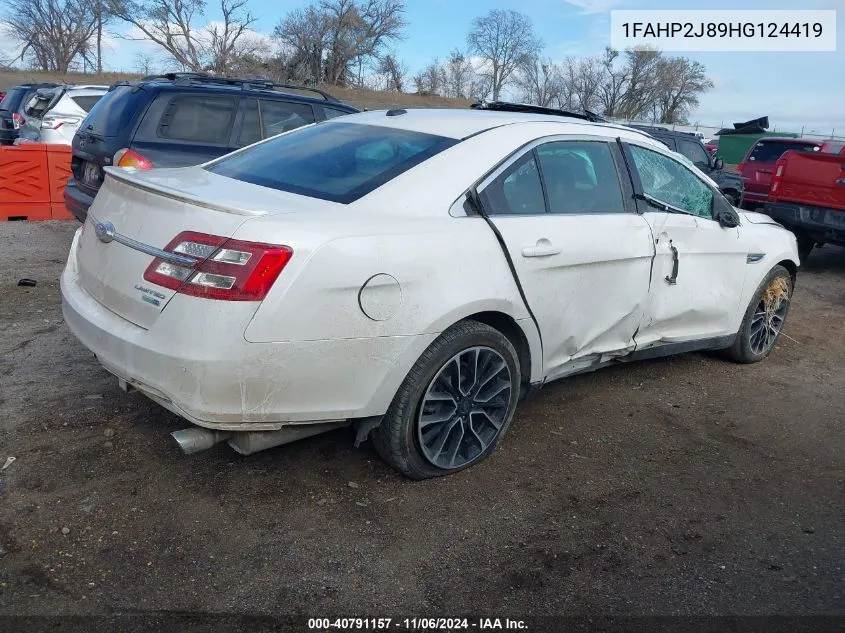 2017 Ford Taurus Limited VIN: 1FAHP2J89HG124419 Lot: 40791157