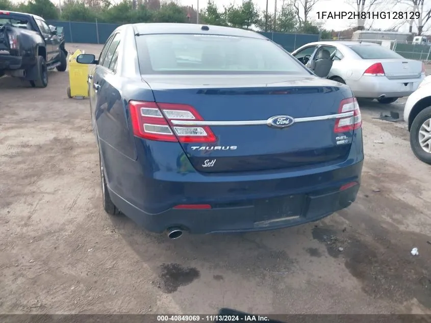 1FAHP2H81HG128129 2017 Ford Taurus Sel