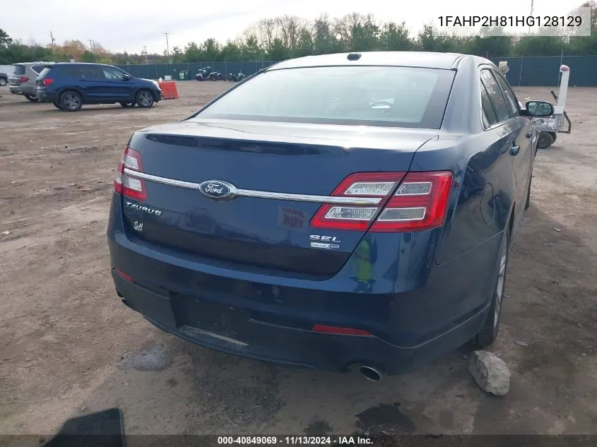 1FAHP2H81HG128129 2017 Ford Taurus Sel