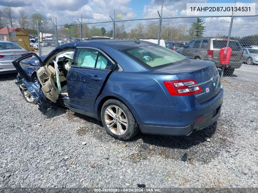 2018 Ford Taurus Se VIN: 1FAHP2D87JG134531 Lot: 39260083