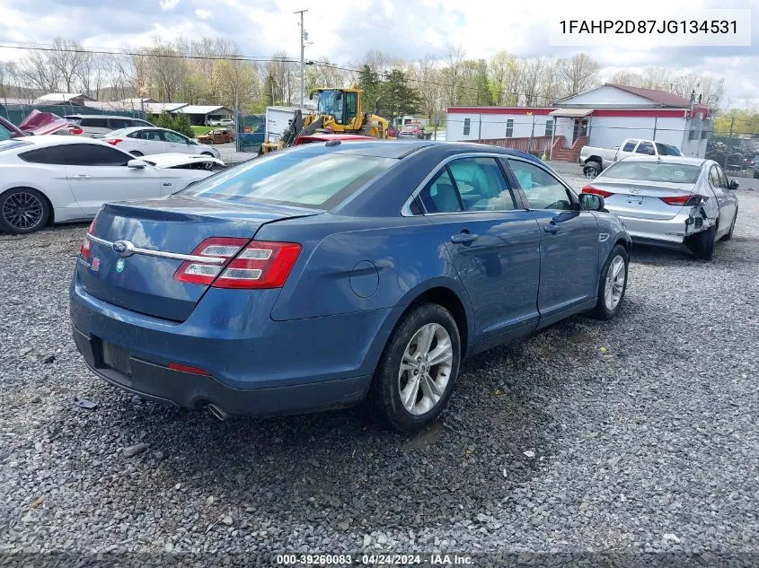 2018 Ford Taurus Se VIN: 1FAHP2D87JG134531 Lot: 39260083