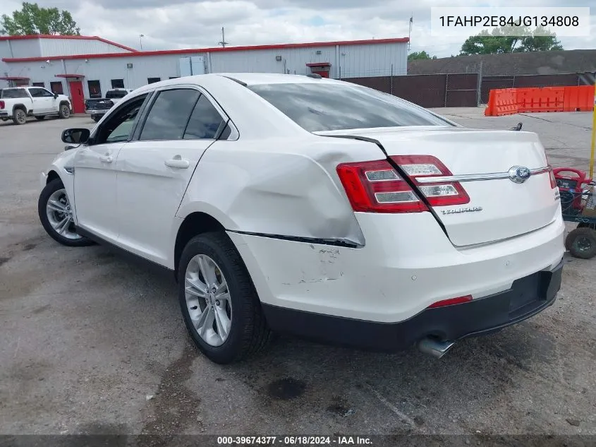 2018 Ford Taurus Sel VIN: 1FAHP2E84JG134808 Lot: 39674377