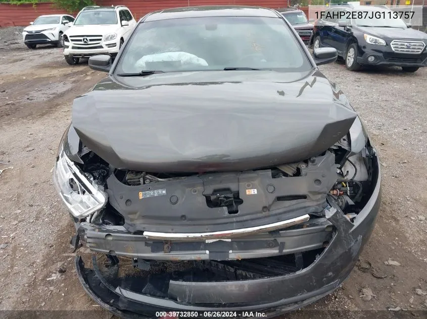 1FAHP2E87JG113757 2018 Ford Taurus Sel