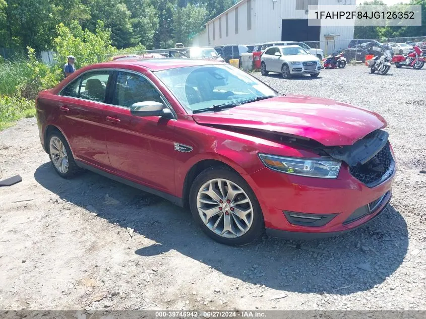 1FAHP2F84JG126352 2018 Ford Taurus Limited