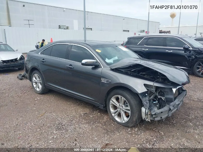 2018 Ford Taurus Limited VIN: 1FAHP2F81JG101070 Lot: 39806961