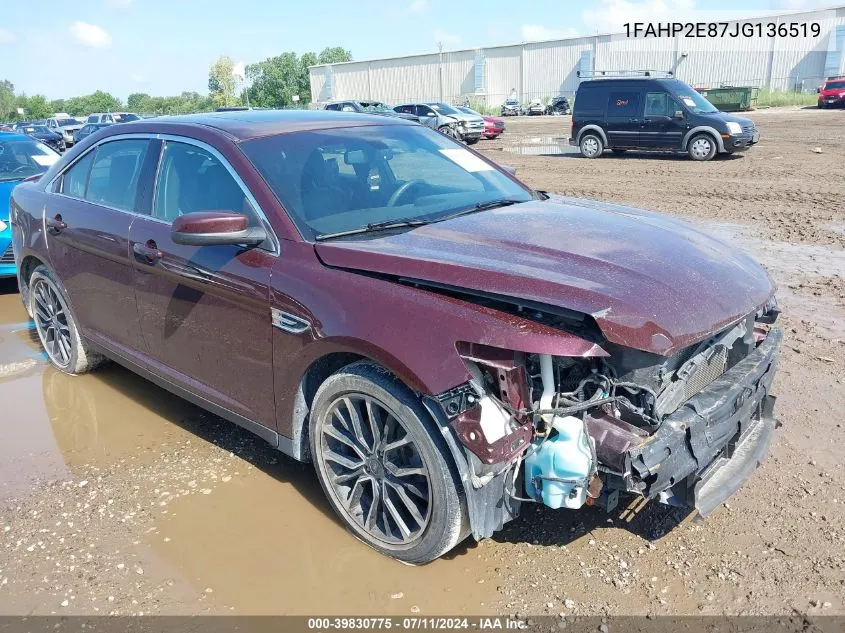 2018 Ford Taurus Sel VIN: 1FAHP2E87JG136519 Lot: 39830775