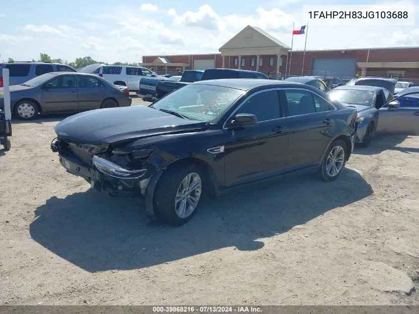 2018 Ford Taurus Sel VIN: 1FAHP2H83JG103688 Lot: 39868216